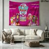 Dogs Cartoon Wall Tapestry Aesthetic Wall Hanging Printed Fabric Blanket Decorative Tapestries for Bedroom Living Room Home Decor