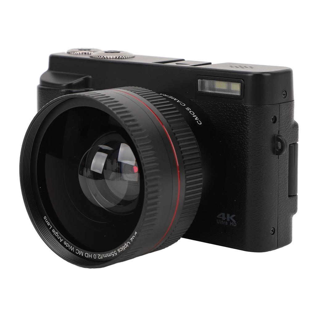 4K Digital Camera 3 Inch Flip Screen 16X 48MP Auto Focus Anti Shaking Vlogging Camera for Daily