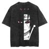 Hashirama Senju Tshirt Naruto Manga Tee Vintage Washed Oversized Retro Anime Harajuku Streetwear Mens Graphic Clothes Top New