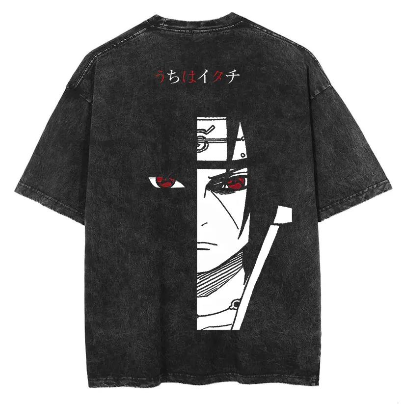 

Hashirama Senju Tshirt Naruto Manga Tee Vintage Washed Oversized Retro Anime Harajuku Streetwear Mens Graphic Clothes Top New M