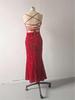 European & American Women's Sequin Slit High Waist Bridesmaid Evening Dress