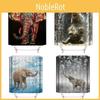 Vibrant Elephant Shower Curtain Waterproof Mildew Resistant Polyester Bathroom Curtain With Hooks