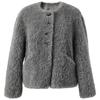 Sancai 100% Lambswool Winter Fluffy Warm Coat for Women