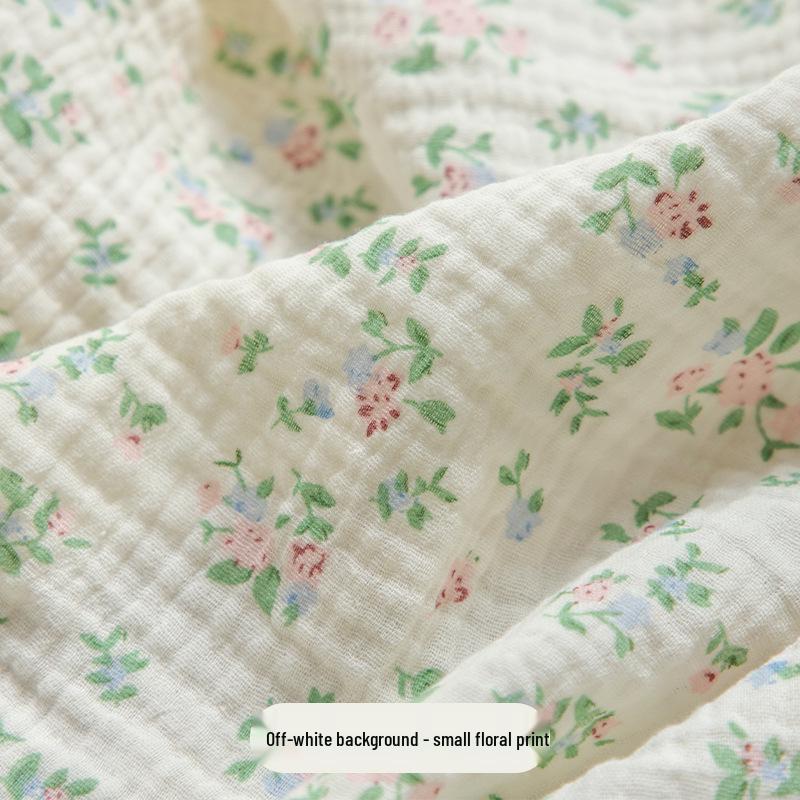Pure Cotton Double-Layer Printed Crepe Fabric for Children's and Maternity Sleepwear
