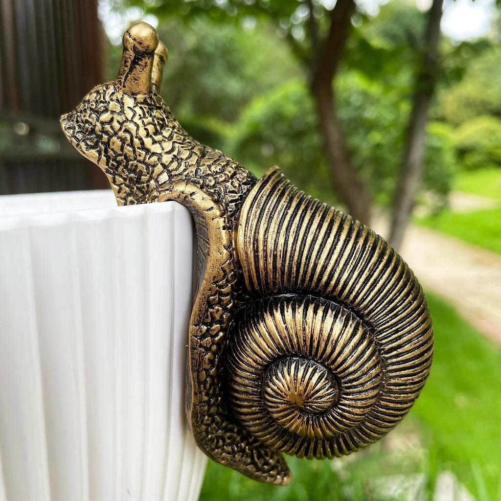 Hanging Flower Pot Snail Sculpture Decoration Resin Crafts Animal Sculpture Garden Decoration Home Decoration