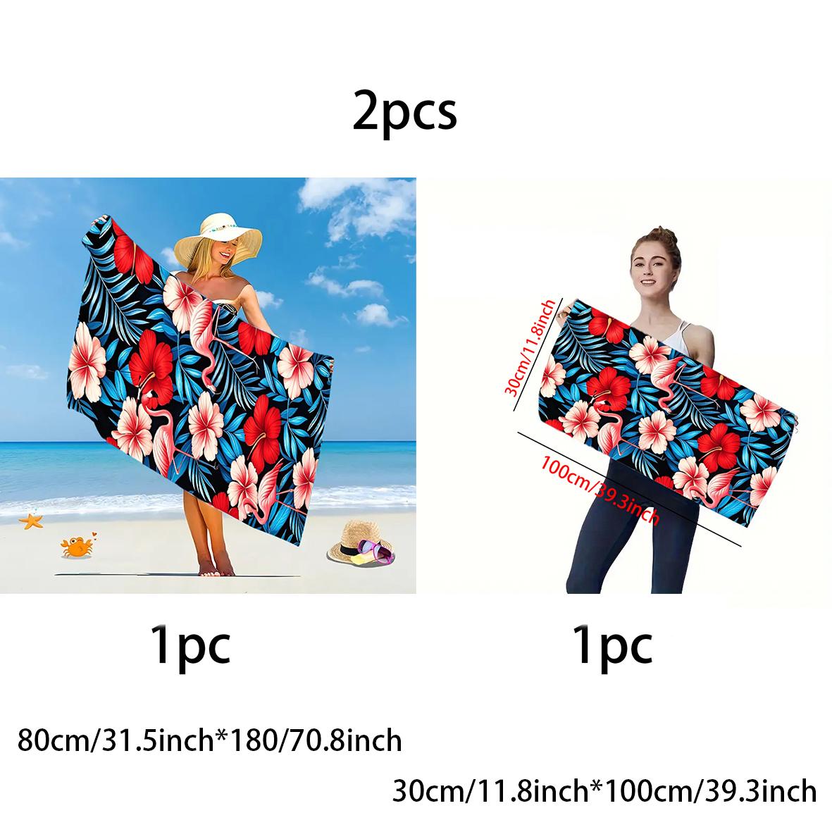 Beach Towel, Microfiber Towel, Quick Drying Towel, Quick Dry Towel, Sports Towel, Beach Towel, Personalalized Towel, Large Size 30x100cm