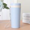 ZISIZ Portable Wheat Straw Lunch Box & Beverage Cup