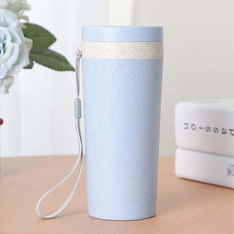 ZISIZ Portable Wheat Straw Lunch Box & Beverage Cup