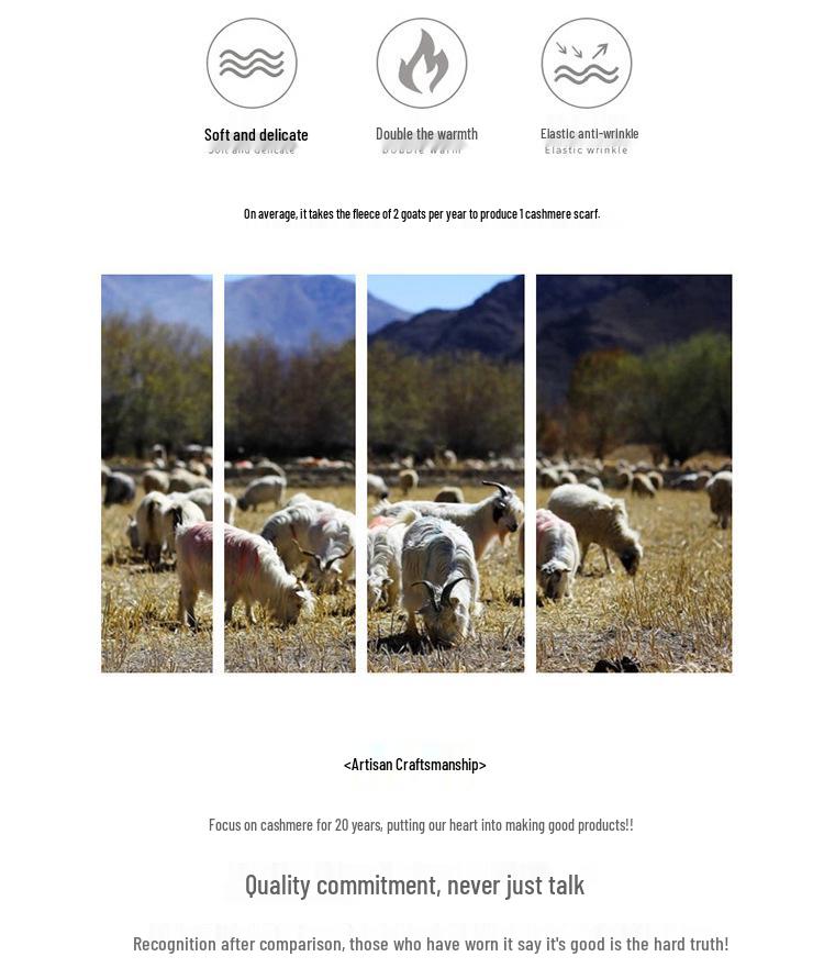 Double-Layer Thick Pure Cashmere Beanie: Soft, Warm, Versatile for Autumn & Winter