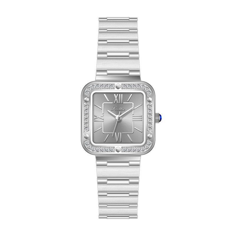 9658B Watch Women S Steel Belt Square Women S Watch Gold Watch Xiaohongshu