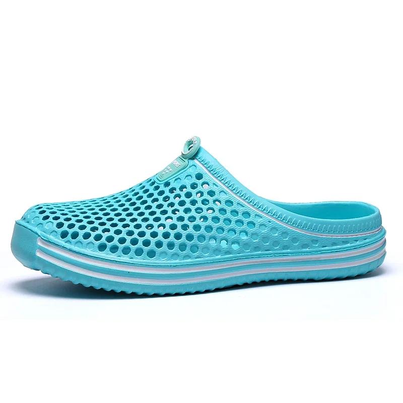 Men Shoes Beach Slippers Unisex Hollow Out Casual Beach Sandal Flip Flops Shoes Non-slip Mens Slippers