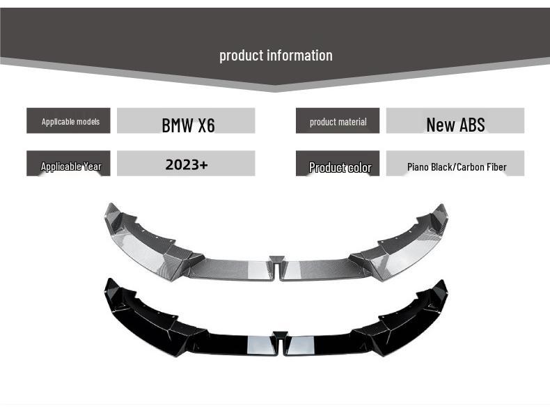 BMW X6 G06 LCI 2023+ M Sport Front Bumper Kit with Front Lip Splitter
