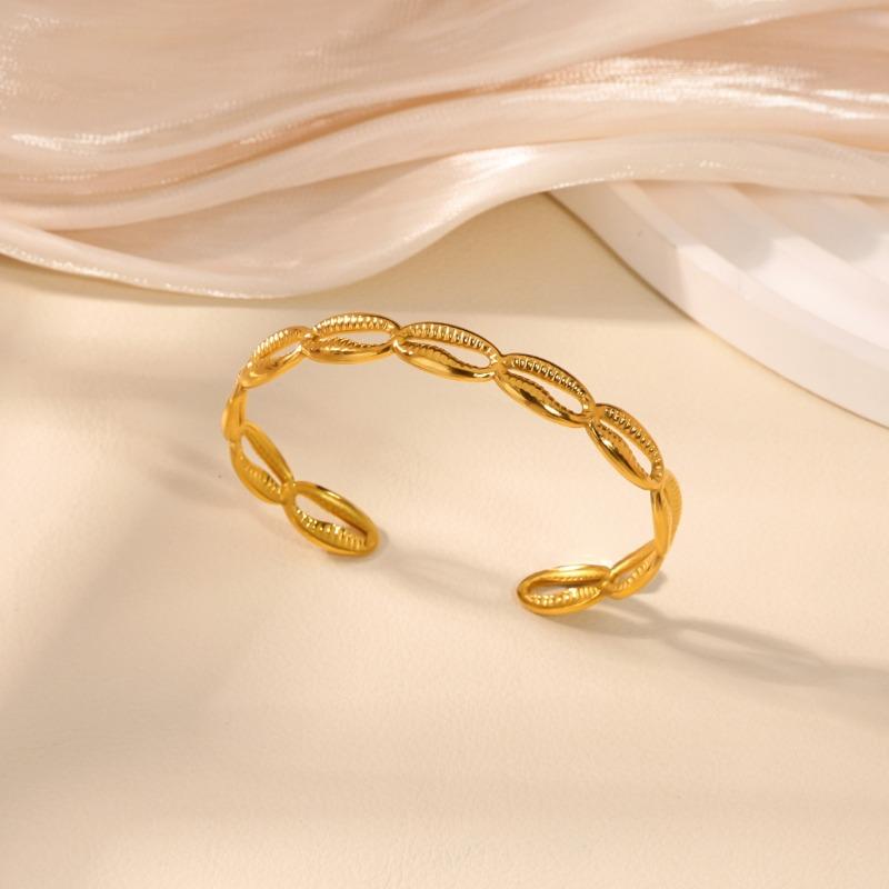 Bohemian Vacation Stainless Steel Bracelet Women's Summer Beach Dopamine Shell Ocean Wind Bracelet Jewelry