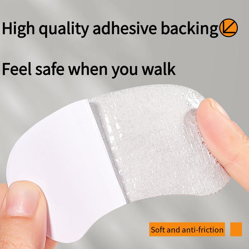 Women's High-heeled Shoes Anti-abrasion Heel Stickers Silicone Heel Protector Pain Relief Foot Insoles Adjustable Shoe Size