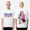 2026 Hot Sale Summer Monogatari Series Anime Lover Tshirt Unisex Harajuku Cotton Tshirt High Street Fashion Oversized Tshirt