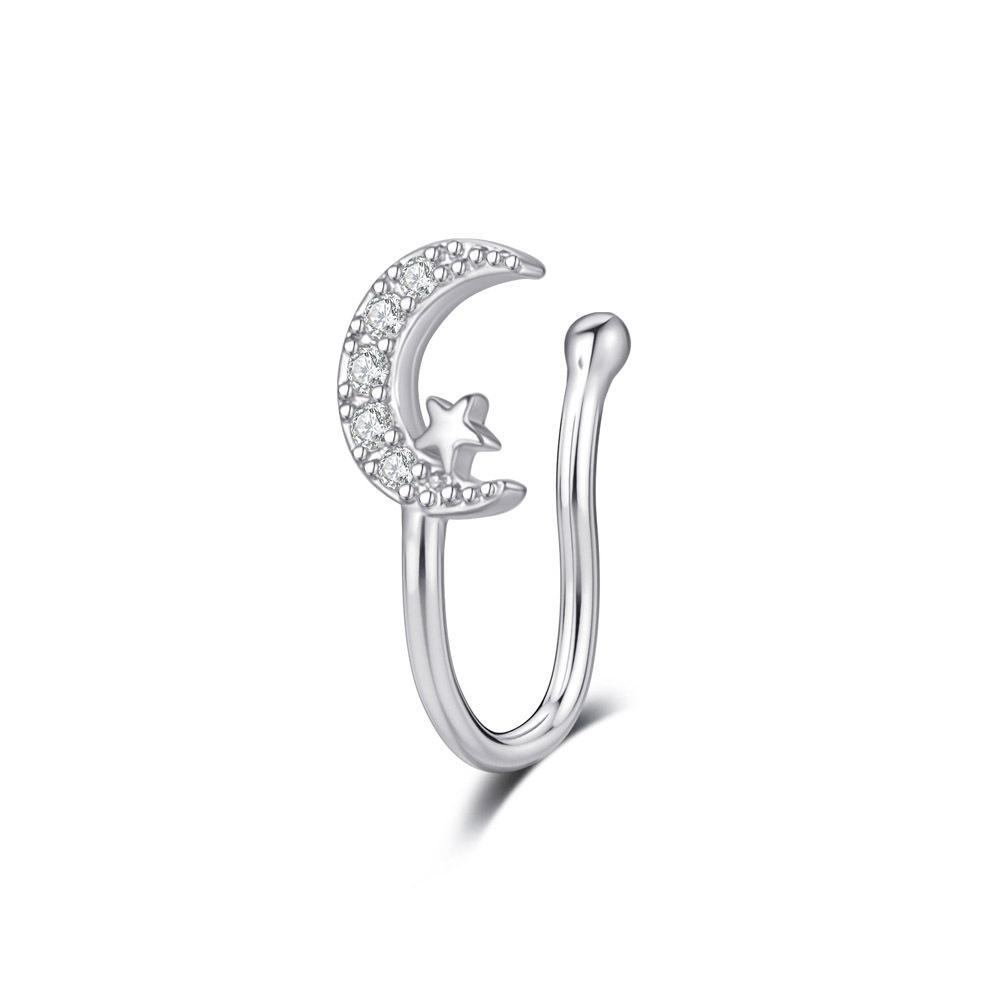 

Зажим для носа из циркона из нержавеющей стали с аксессуаром для пирсинга носа