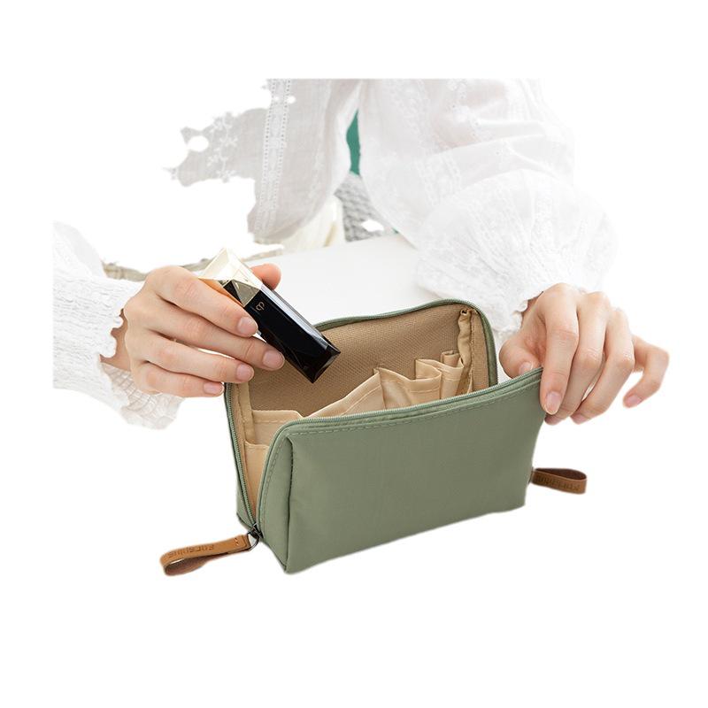 Korean Style Travel Makeup Clutch - Compact, Elegant Mini Cosmetics Bag