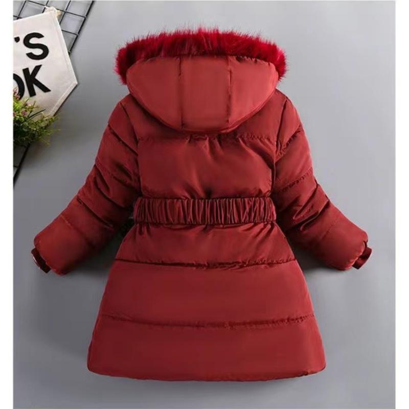 Autumn Winter Girls Jacket Keep Warm Hooded Windproof Outerwear Birthday Christmas Girls Coat 4 5 6 7 8 9 10 Years Kids Clothes