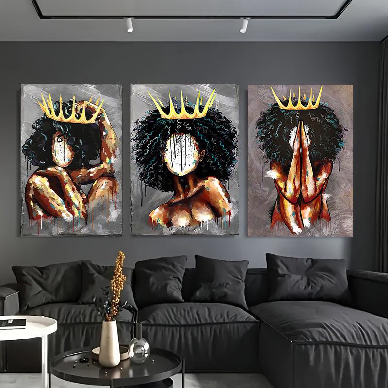 Африка Ангел Королева Черная Девушка Женщина Скандинавские Плакаты И Принты Настенное — фото 3