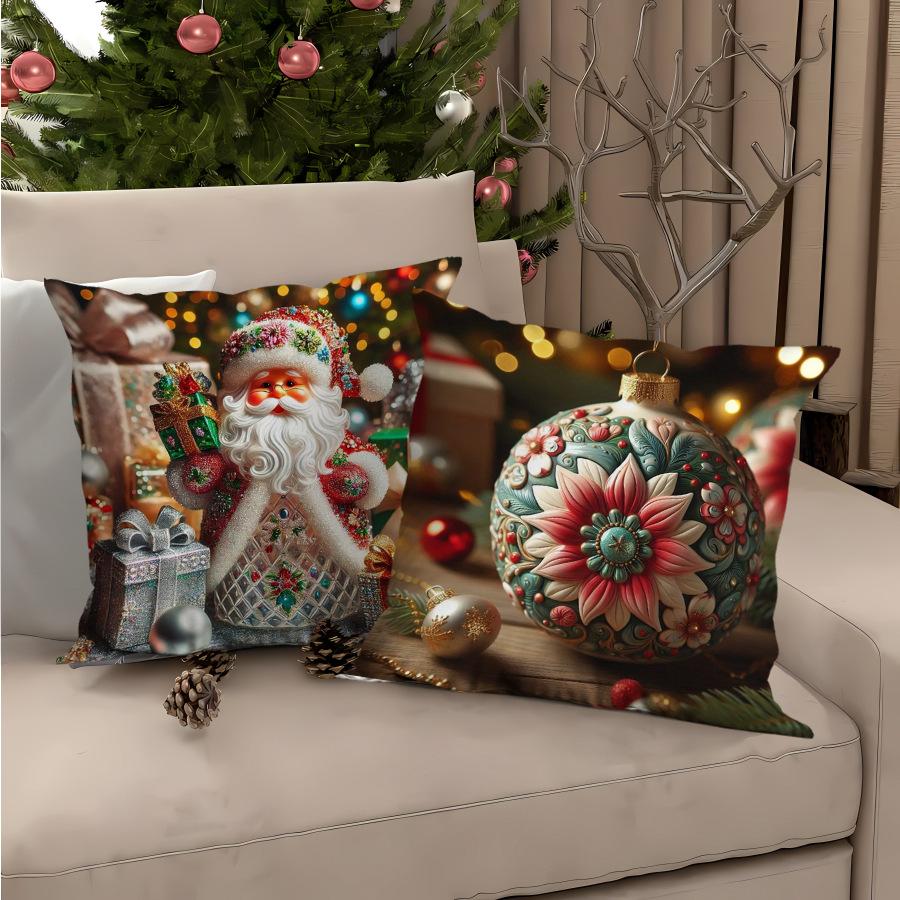 Christmas Printed Cushion Cover Series New Home Sofa Decoration Cushion Cover Bedroom Cushion Cover