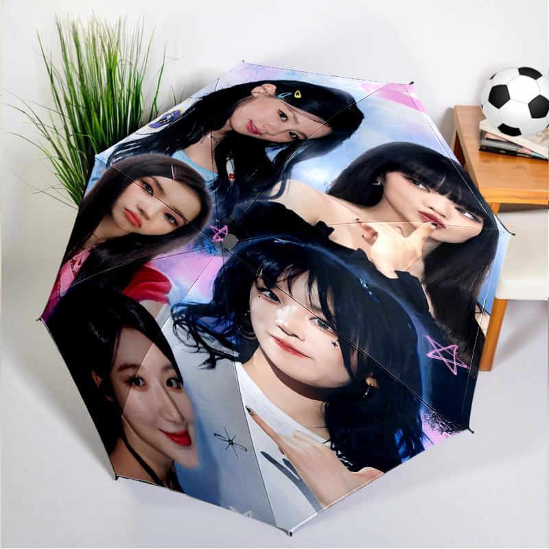 Kpop Idle Umbrella 8-Frame for Travel, Camping, Casual Lightweight Portable Umbrella, Essential for Every Family Holidays Gift