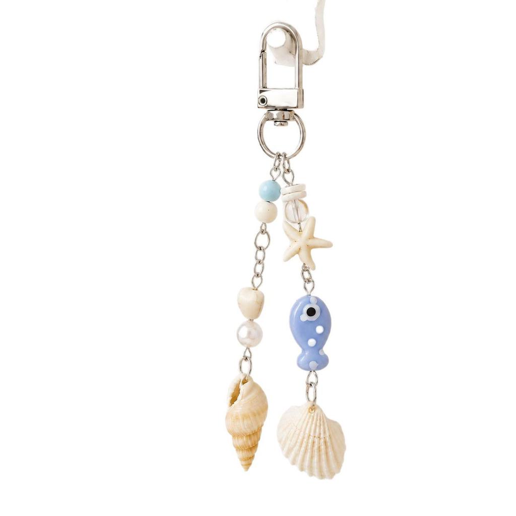 Ocean Collection Marine Life Keychain: European & American Style Pendant Bag Charm