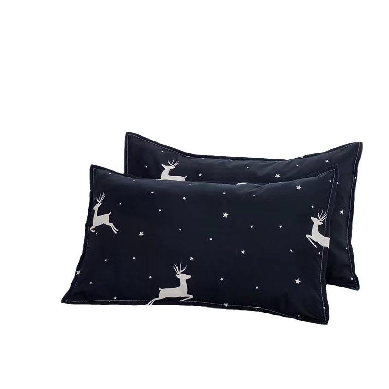 Four Seasons Stain-Resistant Pillowcase, 48x74cm, Breathable Student Dormitory Single Pillowcase, 40x60