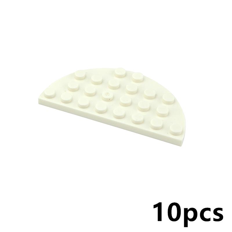 Moc Half Round Plate Compatible With 22888 30562 46361 Enlighten Building Blocks Parts DIY Assembles Particles Toys For Children
