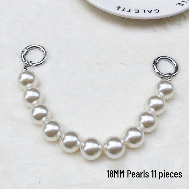 High-Grade Pearl DIY Phone Case with Elegant Bracelet & Metal Hook