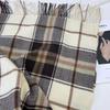 Korean-Style Plaid Scarf for Women, Autumn/Winter 2023; Versatile, Warm Tassel Shawl.