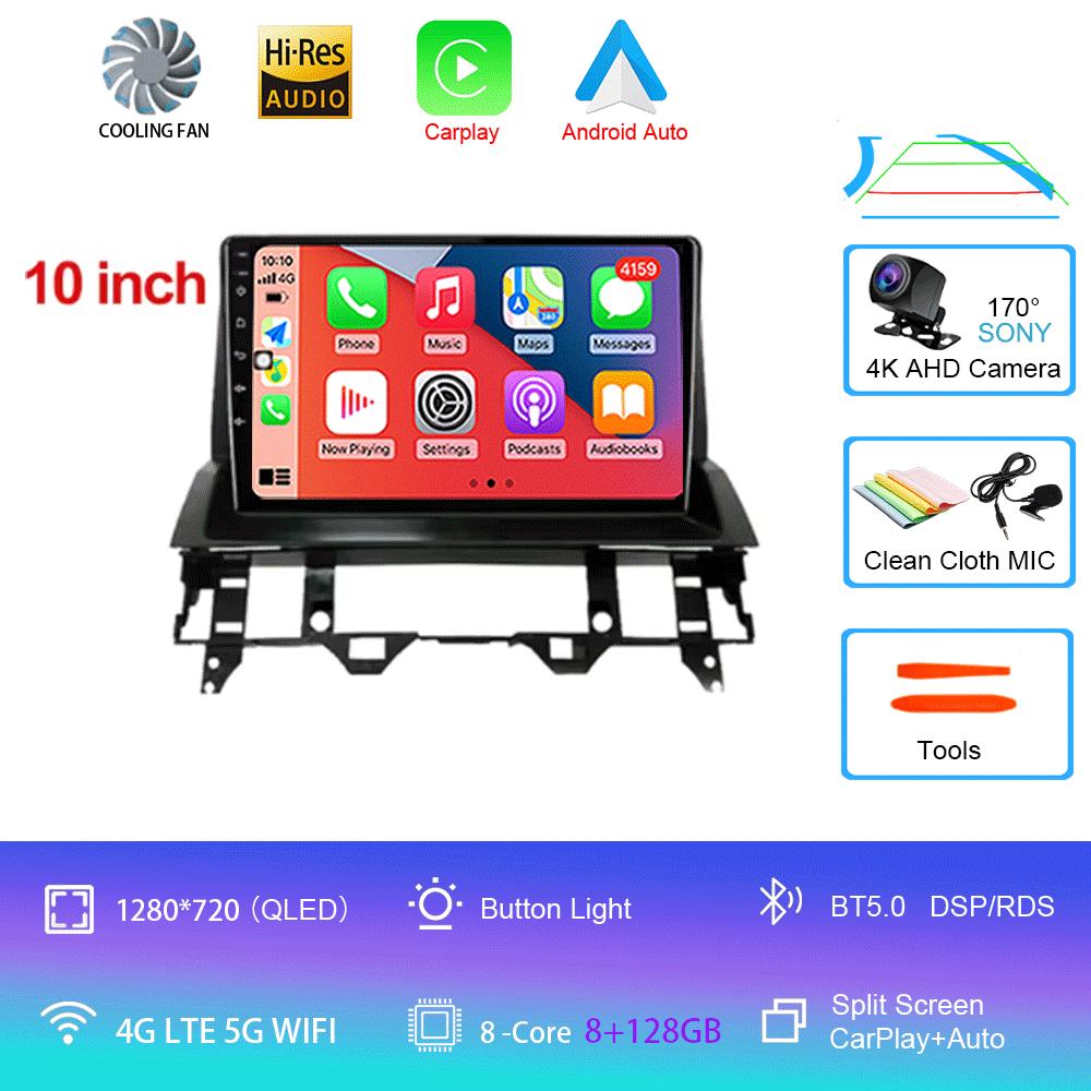 10 Inch For Mazda 6 2007 2003 2004 2005 2006 2002 - 2015 Multimedia Car DVD Player Navigation GPS Radio Wifi BT 4G LTE 128G Andr