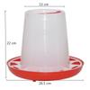 1 Pc 3 kg Poultry Feeding Bucket, Automatic Drink Kettle Chicken Drinking Fountain Chicken Coop Feeding Devices Feeder