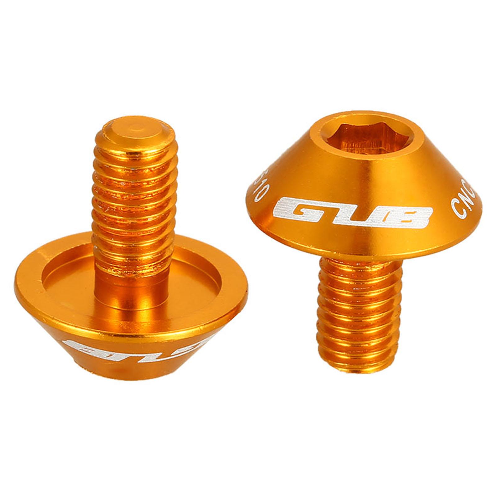 Lot De 4 Vis Porte-bidon M5 X 12 Mm En Alliage D'acier – Couleur Orange, Pour Vélo De Route, Compatible Divers Porte-bouteilles