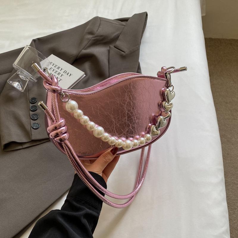 Simple Temperament Underarm Fashion Bag Women'S Commuter Small Square Bag High-End Casual Shoulder Bag