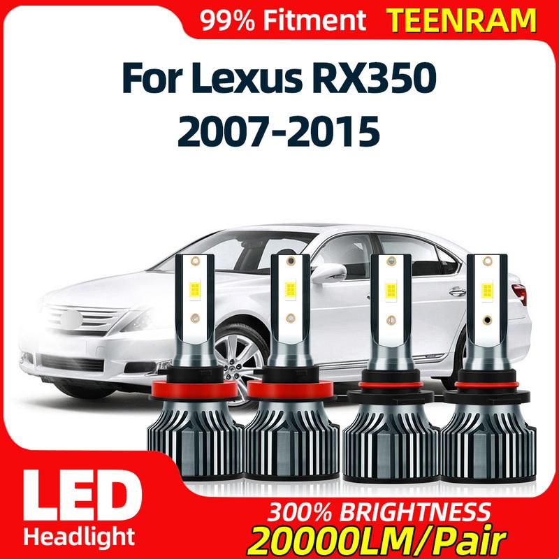 

240W Car LED Headlight Bulbs 40000LM Auto Headlamps 12V High Low Beam For Lexus RX350 2007-2009 2010 2011 2012 2013 2014 2015 Low Beam 2PCS