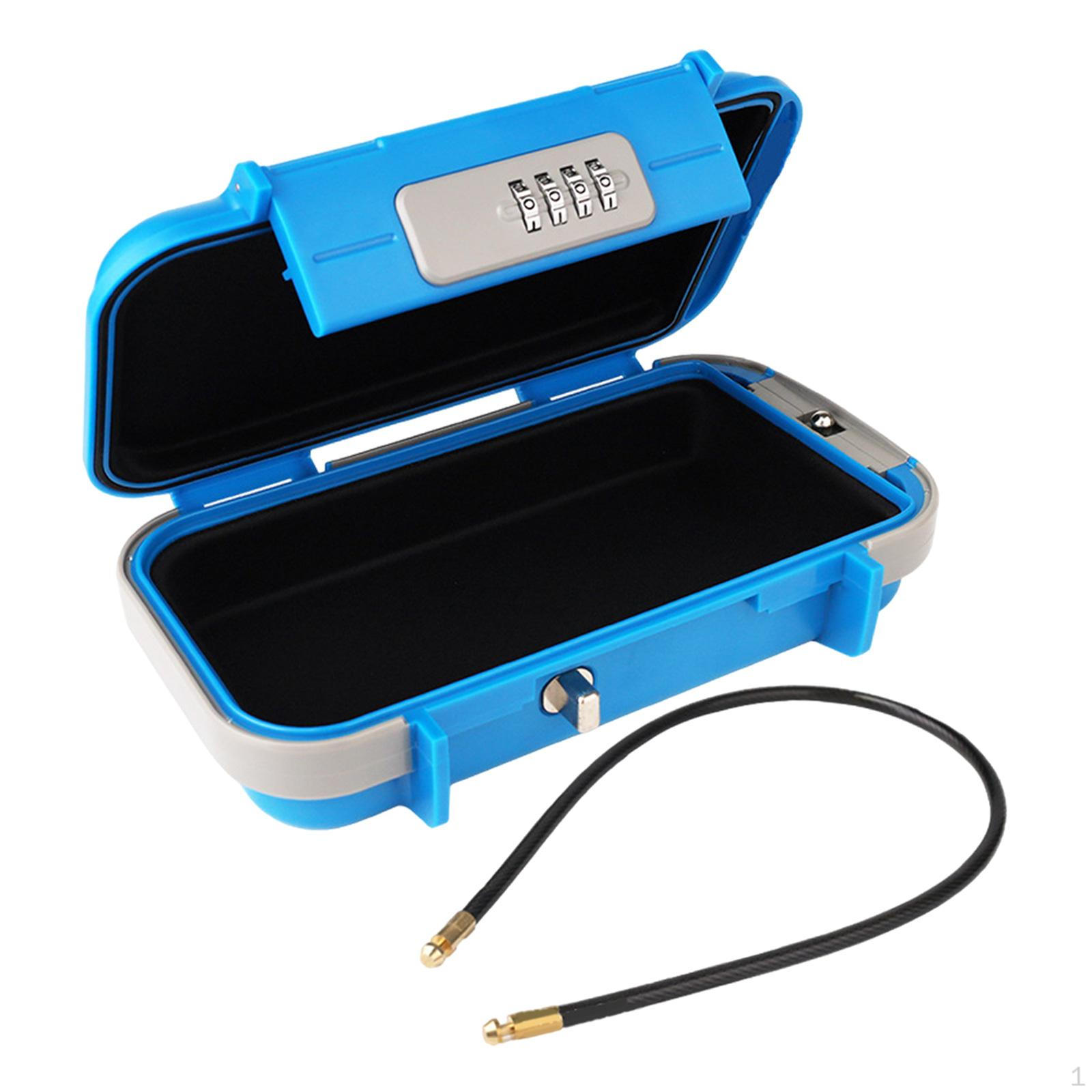 

Компактный органайзер-коробка со съемным ремешком. Надежный футляр для хранения вещей. синий