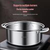 Garnek ze stali nierdzewnej 316 do gotowania na gazie i indukcji - Bardzo gruba miska klasy spożywczej