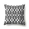Polyester Pillow Case Car Decoration Home Printed Black and White Geometric Car Cushion Head Cushion Cover