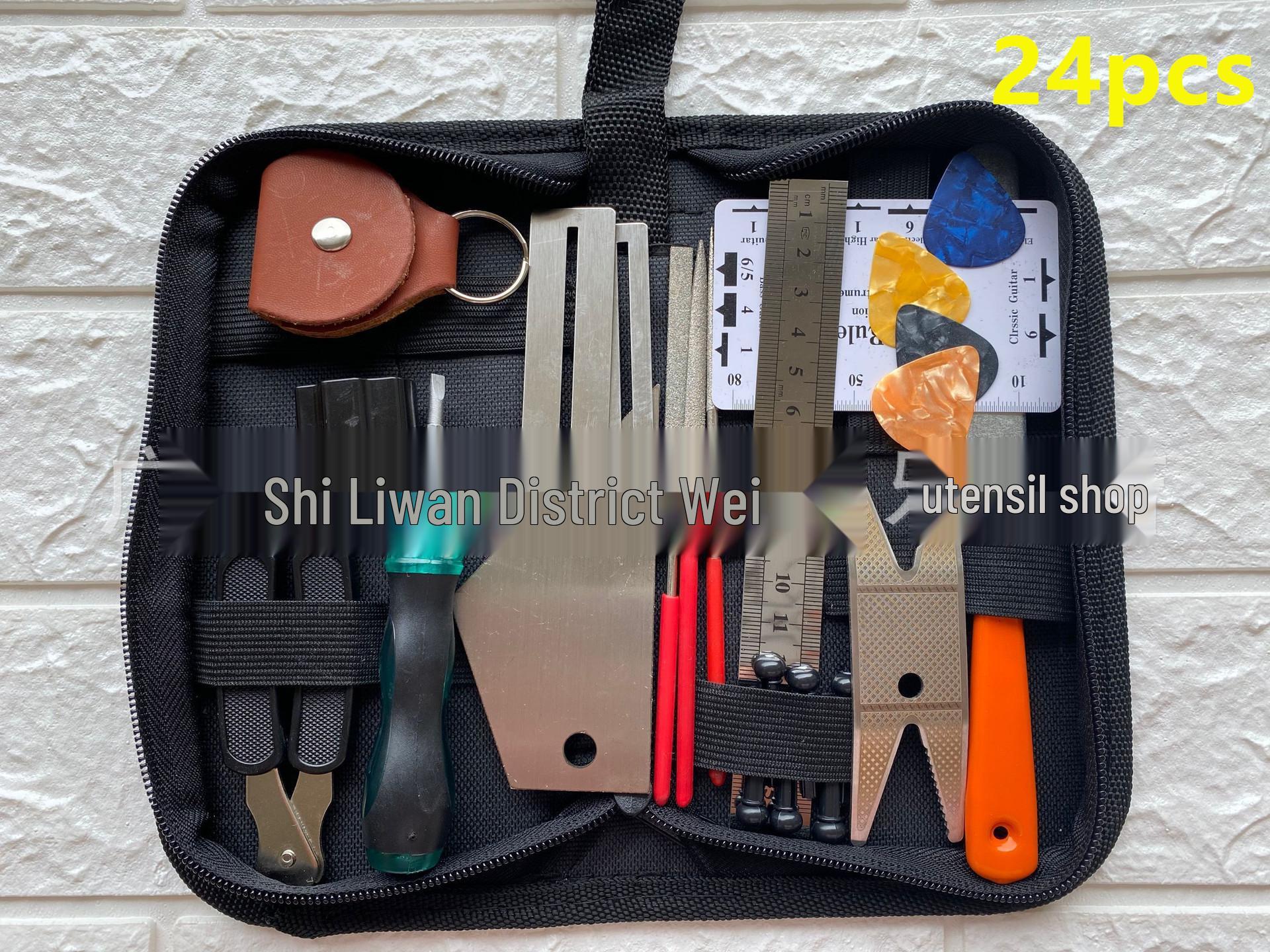 24-Piece Guitar Repair Tool Kit: Essential Accessories for Musical Instruments
