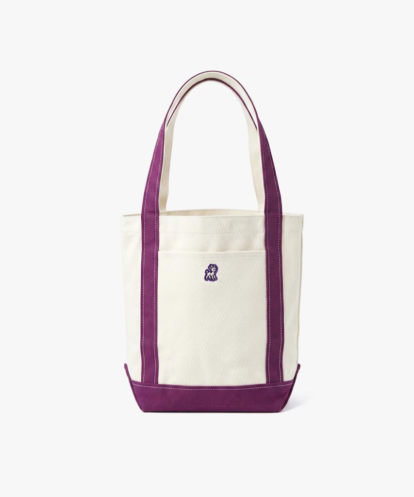 Dear Tint Santa Rudolph Canvas Tote_Purple