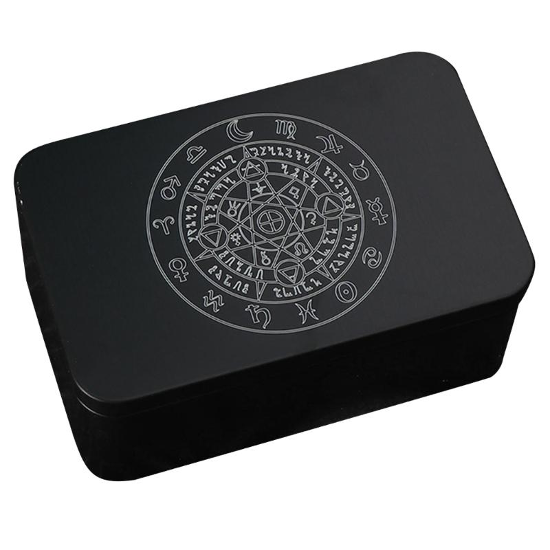 Металлическая коробка для игровых карт, контейнер для Таро, чехол для хранения, упаковка, коробка для покера, коробка для игральных карт, пустой контейнер для конфет