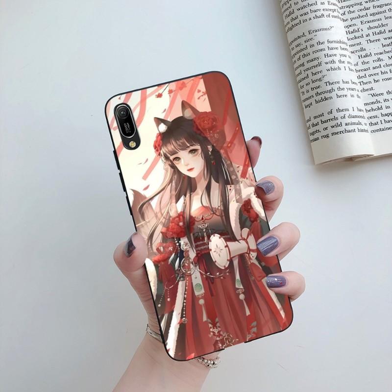 Ancient Beauty Phone Case For Huawei Mate 40 30 20 10 Pro Lite Nova 9 8 5T Y7p Y7 Soft Black Phone Cover