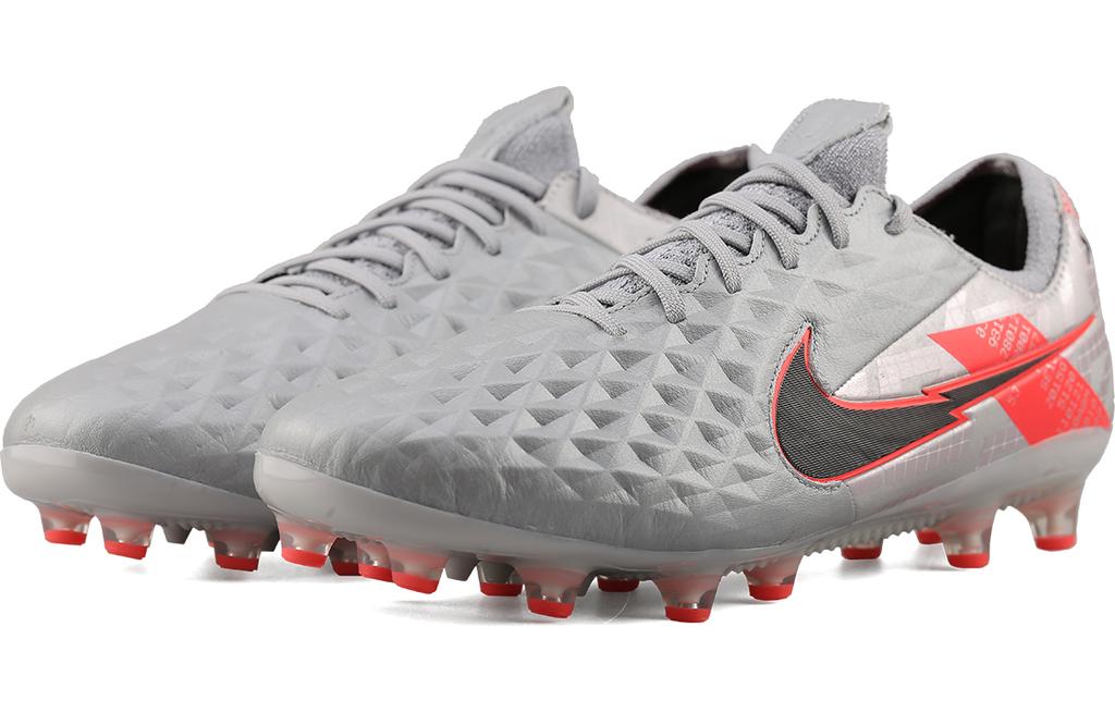 Nike Tiempo Legend 8 Elite Ag Pro 'Metallic Grey Crimson' CW0599-906