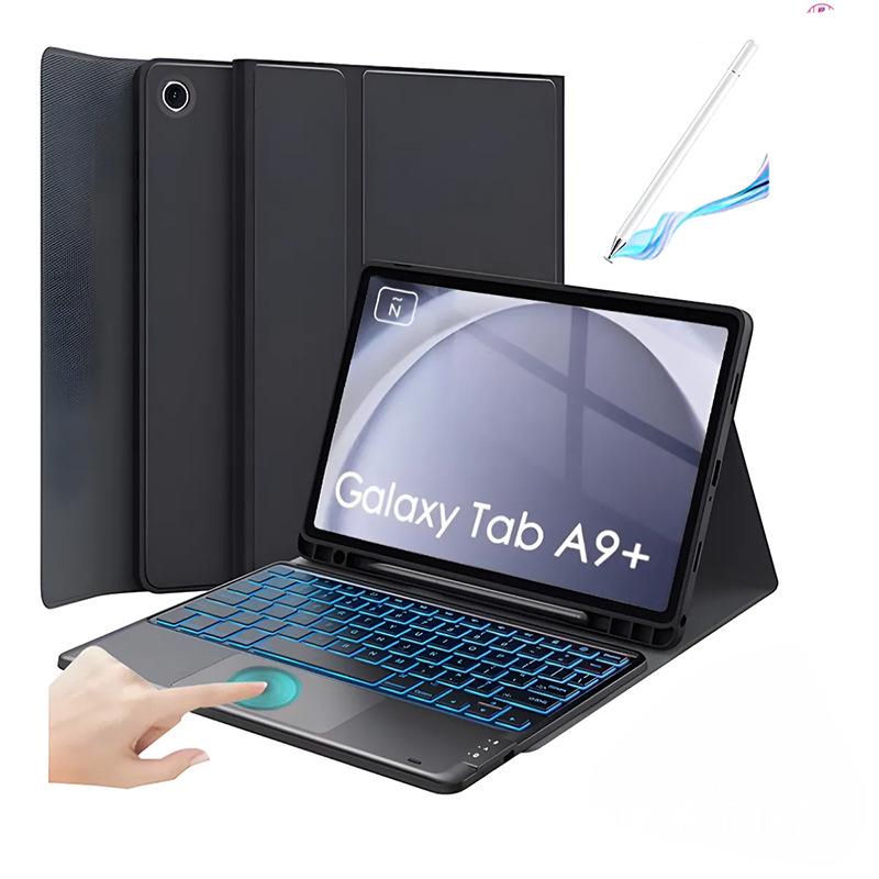 

Samsung A11+ Tablet Bluetooth Keyboard Leather Case - Protective Shell for A9plus, Spain Edition, Magic Keyboard Compatible. Universal 11-inch for Samsung A11+/A9+