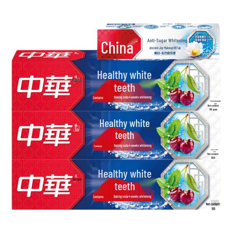 

Zhonghua Healthy White Baking Soda Fruit Toothpaste Bundle