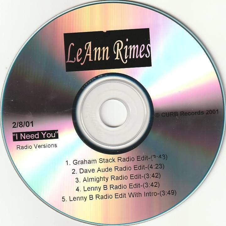 

[USED] LeAnn Rimes I Need You Remix Collection US Edition Rare CD