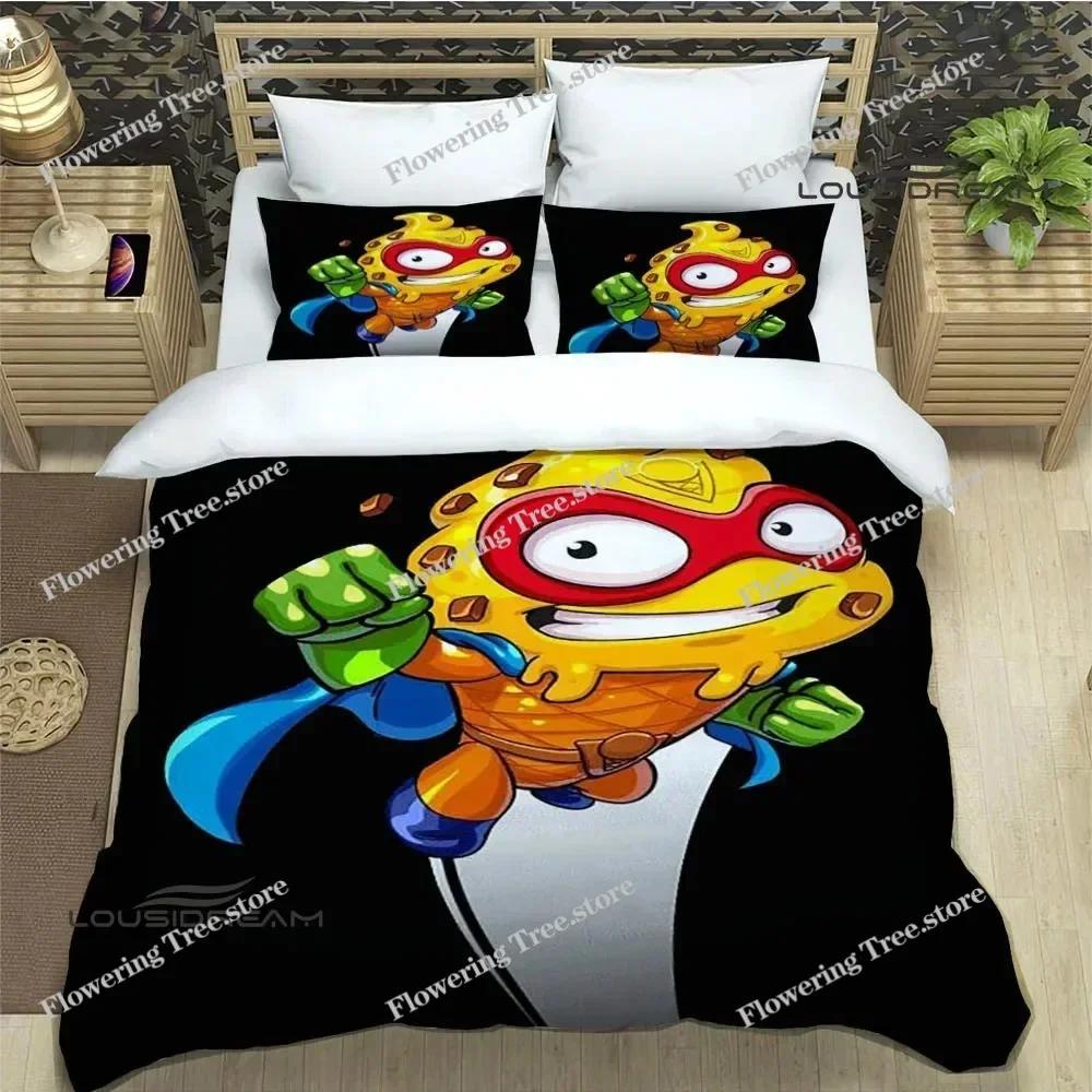 Cute cartoon Super Zings Bedding Sets exquisite bed supplies set duvet cover comforter set bedding set luxury Birthday Gift029
