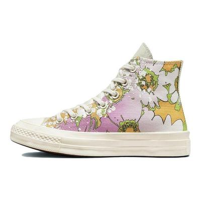 Chuck 70 High Crafted Florals Women Sneakers Pink Beyond-Pink Olive-Aura A00537C