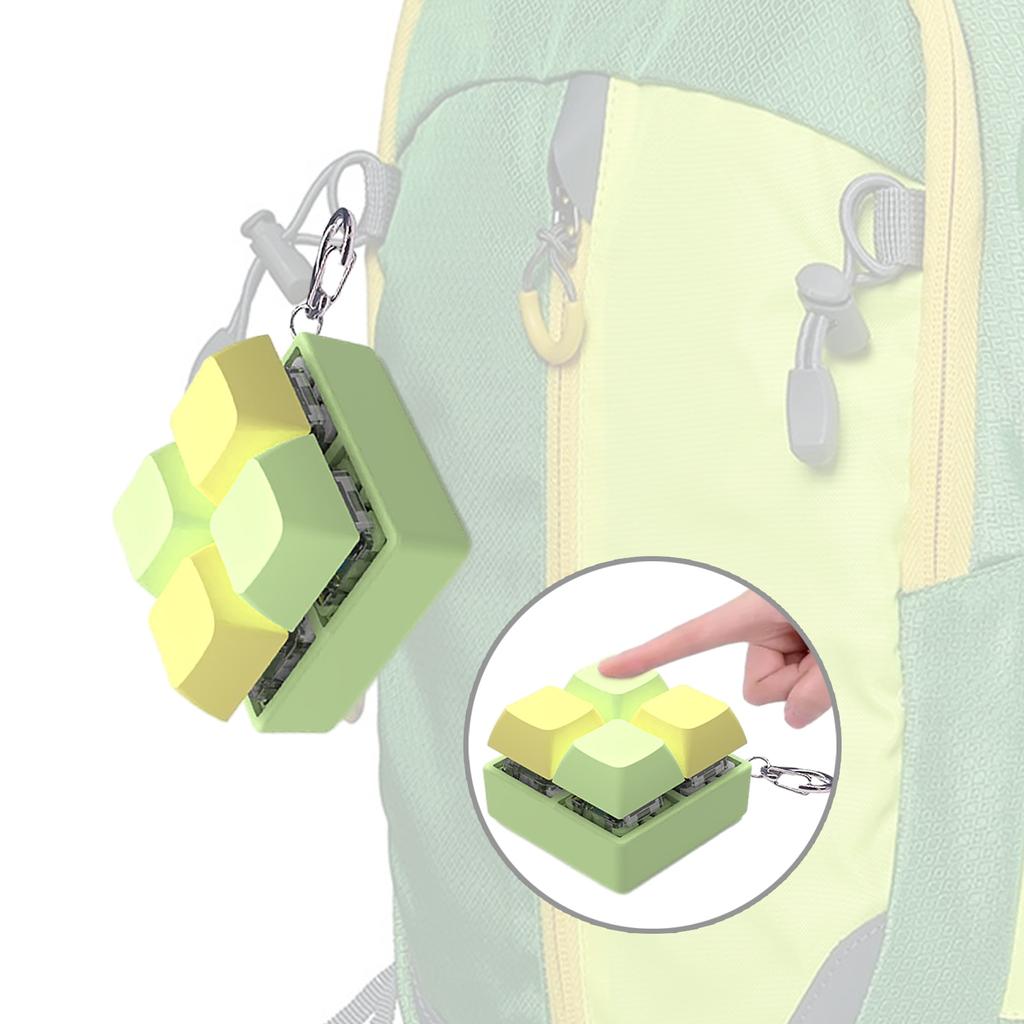 4-Tasten Schaltertester Schalter Sampler Mechanische Tastatur Tasten Schalter Testwerkzeug Schalter LED Licht Schlüsselanhänger Spielzeug