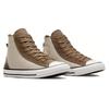 Converse All Star Perfed Overlays Classic and Versatile Abrasion Wrapping Lightweight High Top Espadrilles Unisex Beige Brown
